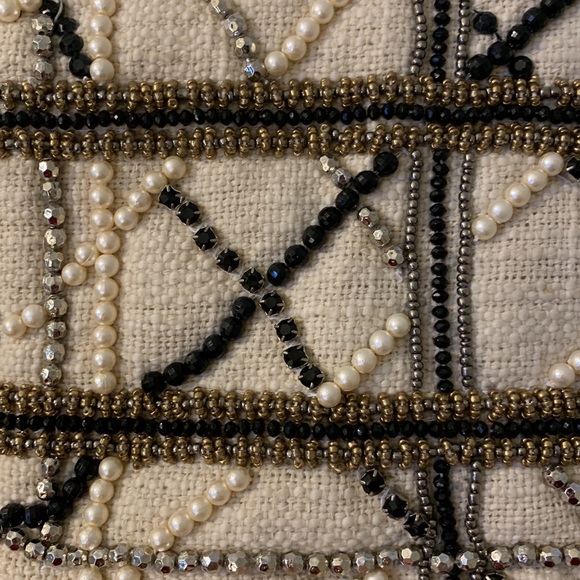 Zara Beaded Off-White Crossbody Bag - Picture 8 of 14